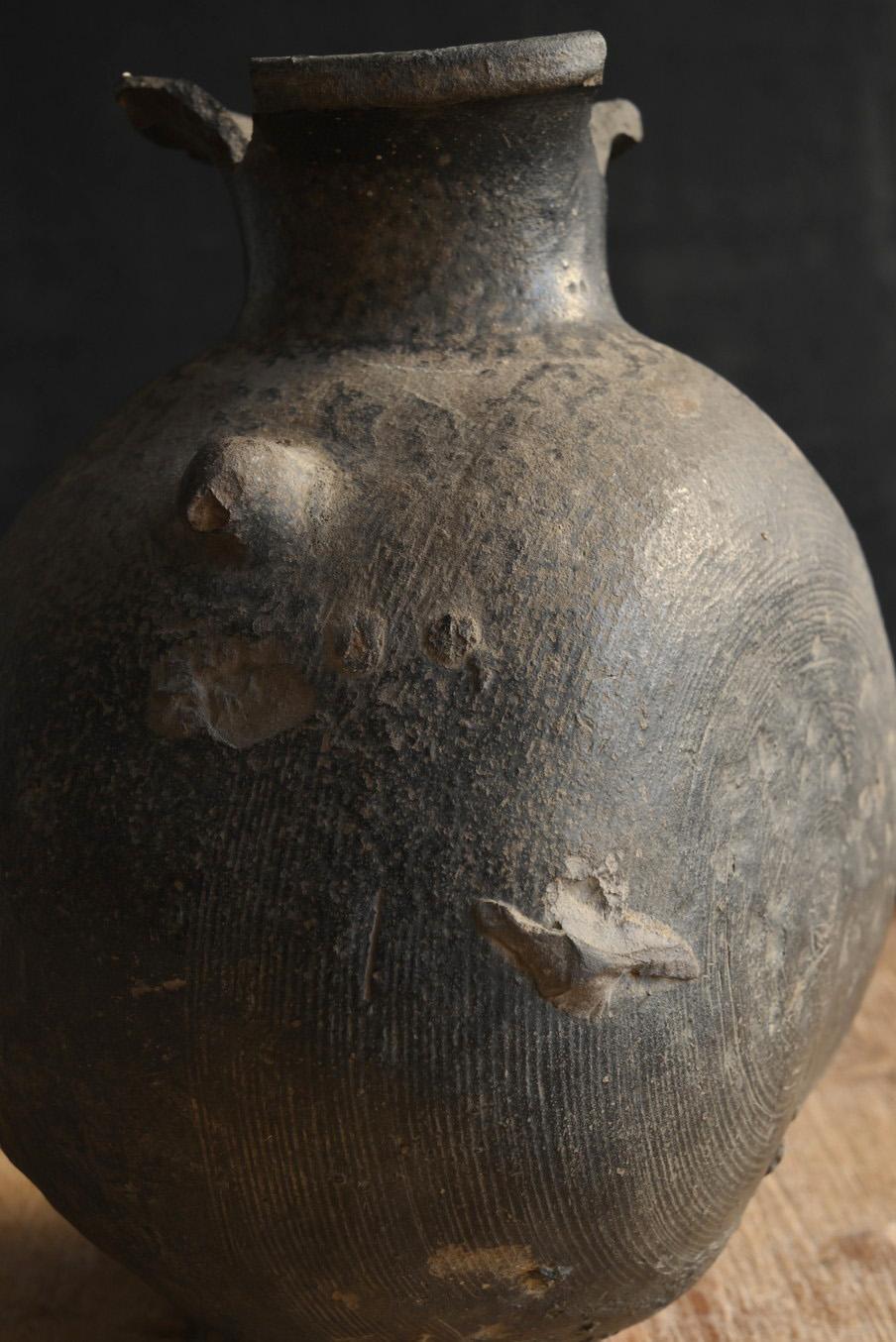 Schöne antike japanische Keramik/Sue-Keramik/Auchkeramik/Um das 9. Jahrhundert/Excavated Vase im Angebot 5