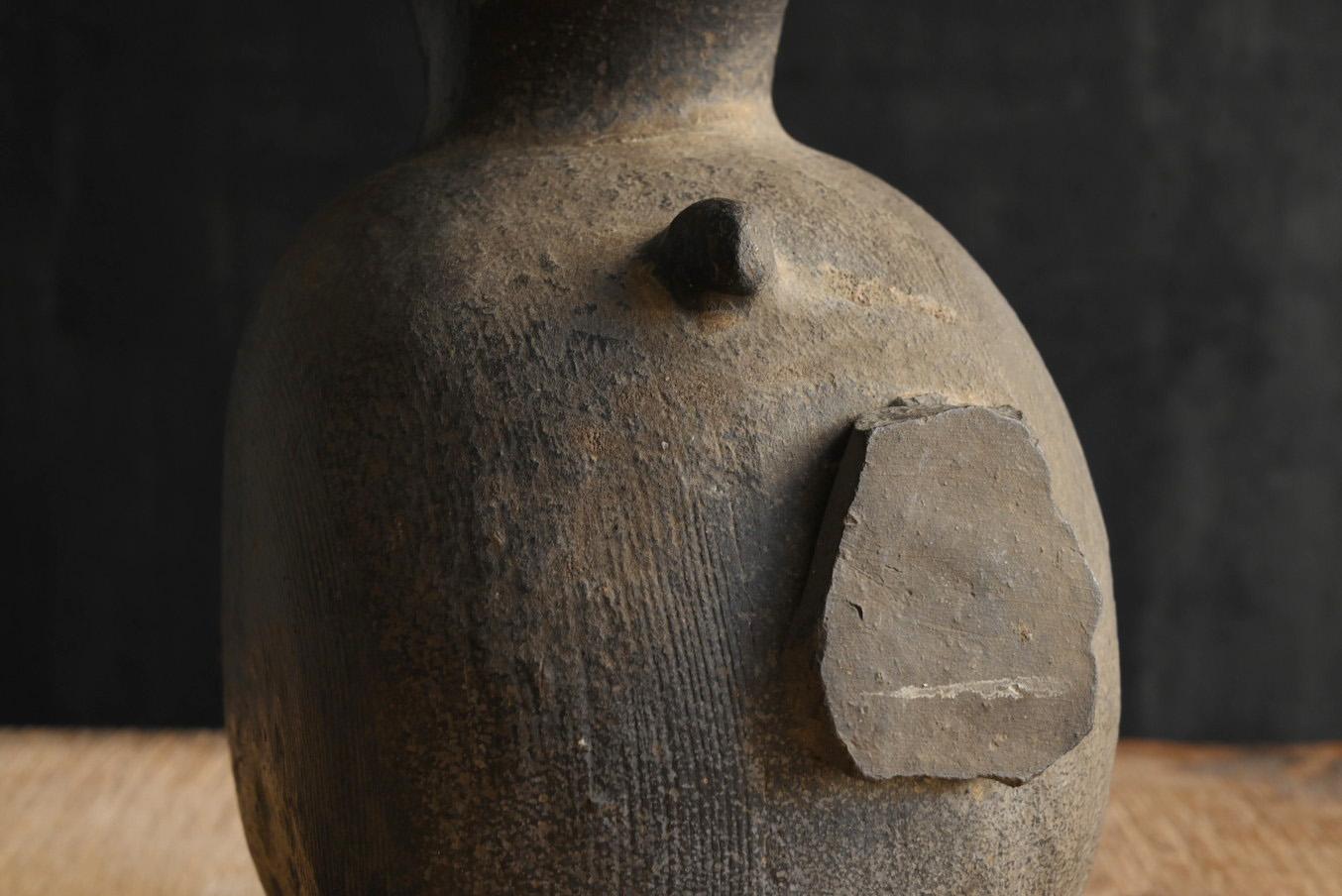 Schöne antike japanische Keramik/Sue-Keramik/Auchkeramik/Um das 9. Jahrhundert/Excavated Vase im Angebot 6