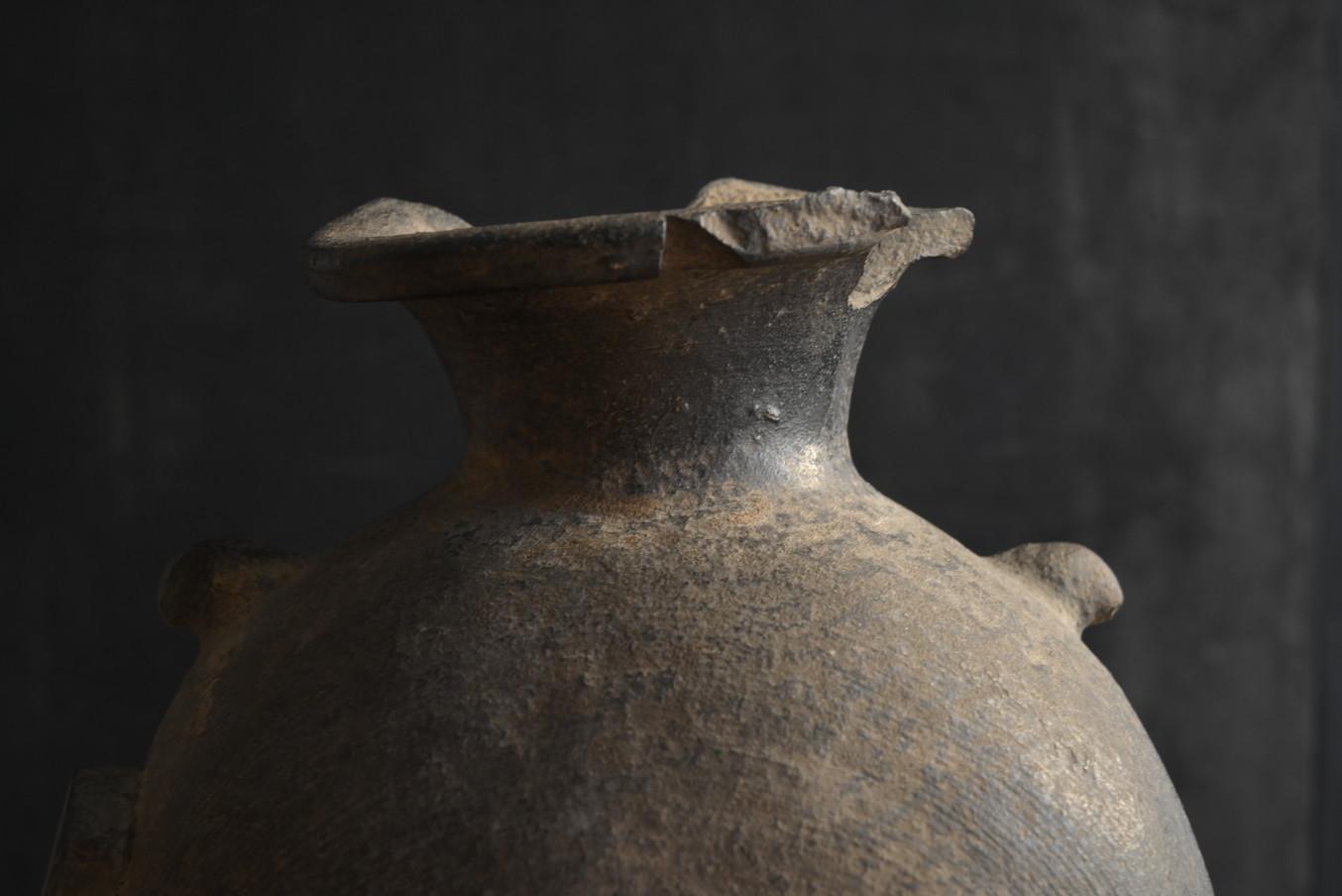 Schöne antike japanische Keramik/Sue-Keramik/Auchkeramik/Um das 9. Jahrhundert/Excavated Vase im Angebot 1