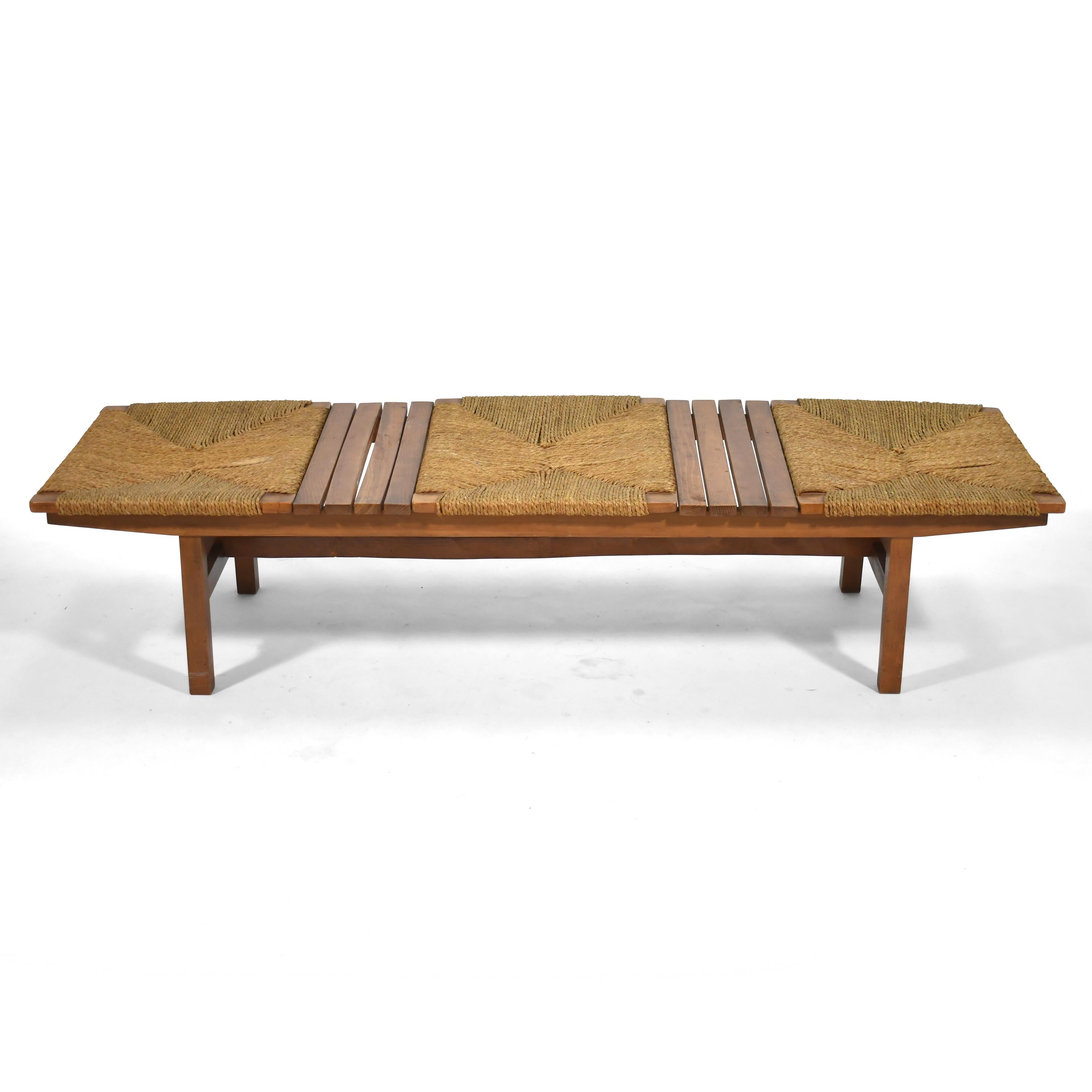 Mid-Century Modern Japanese Bench For Sale