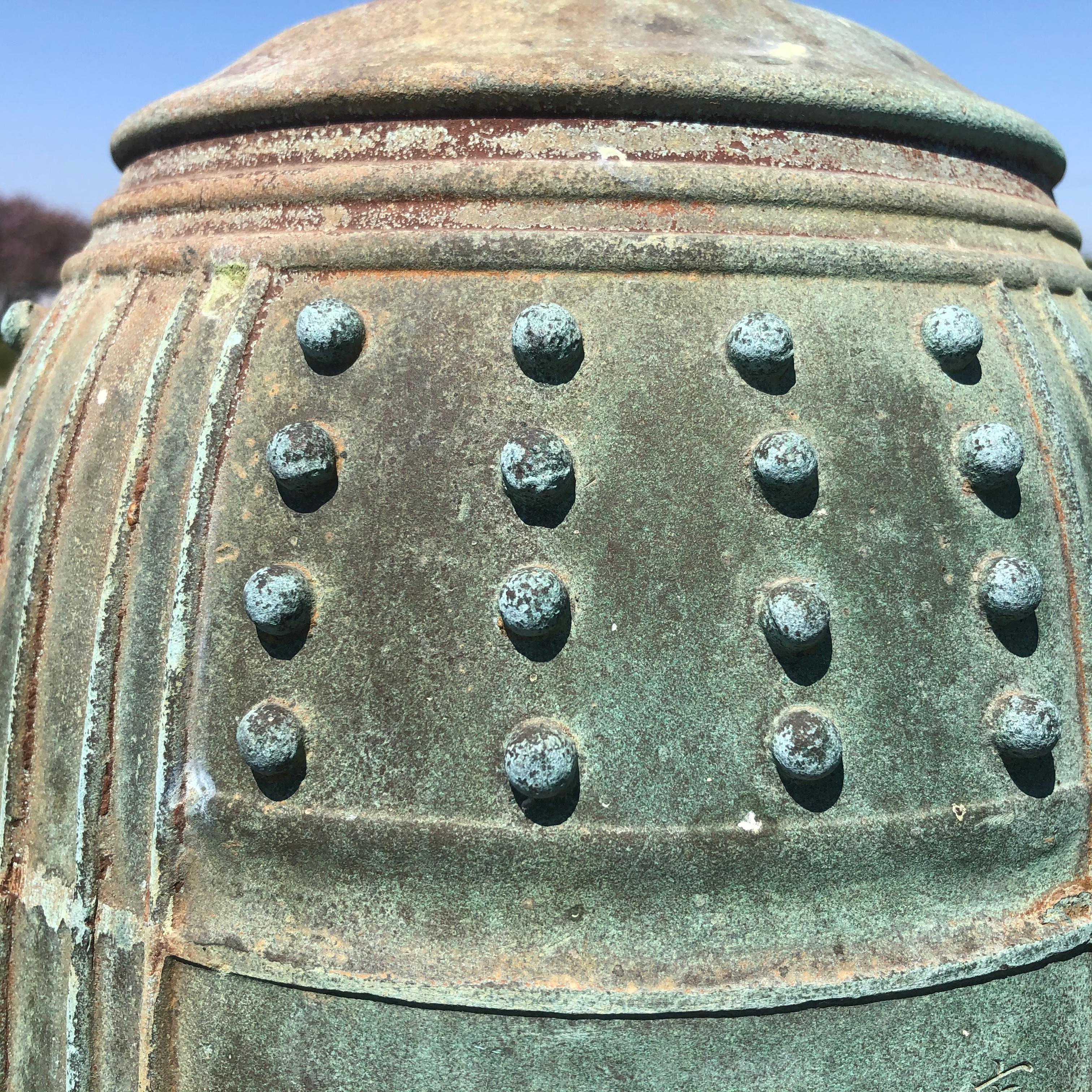 Taisho Japanese Big Antique Bronze Bell