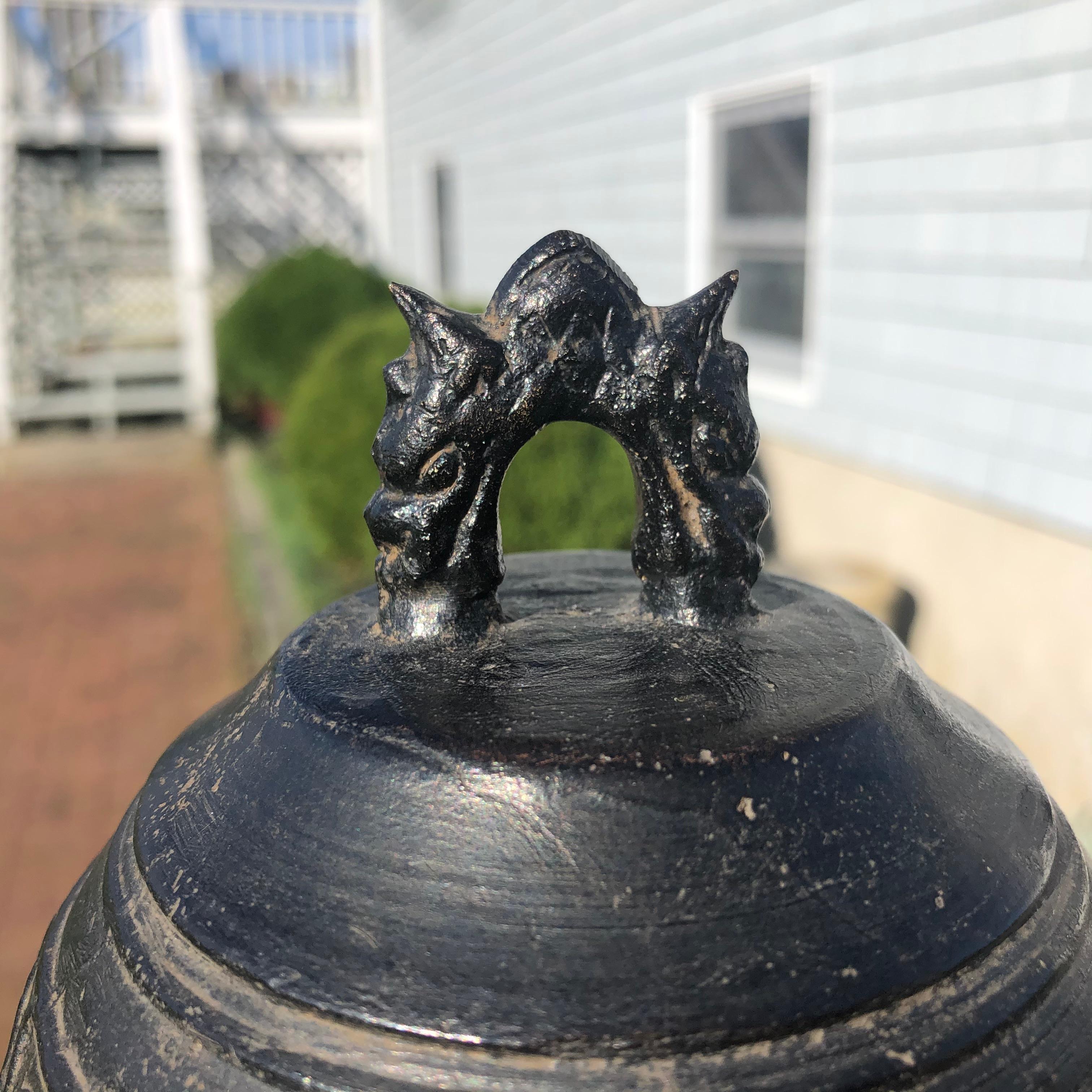 Showa Japanese Big Antique Bronze Bell with Bold Sound