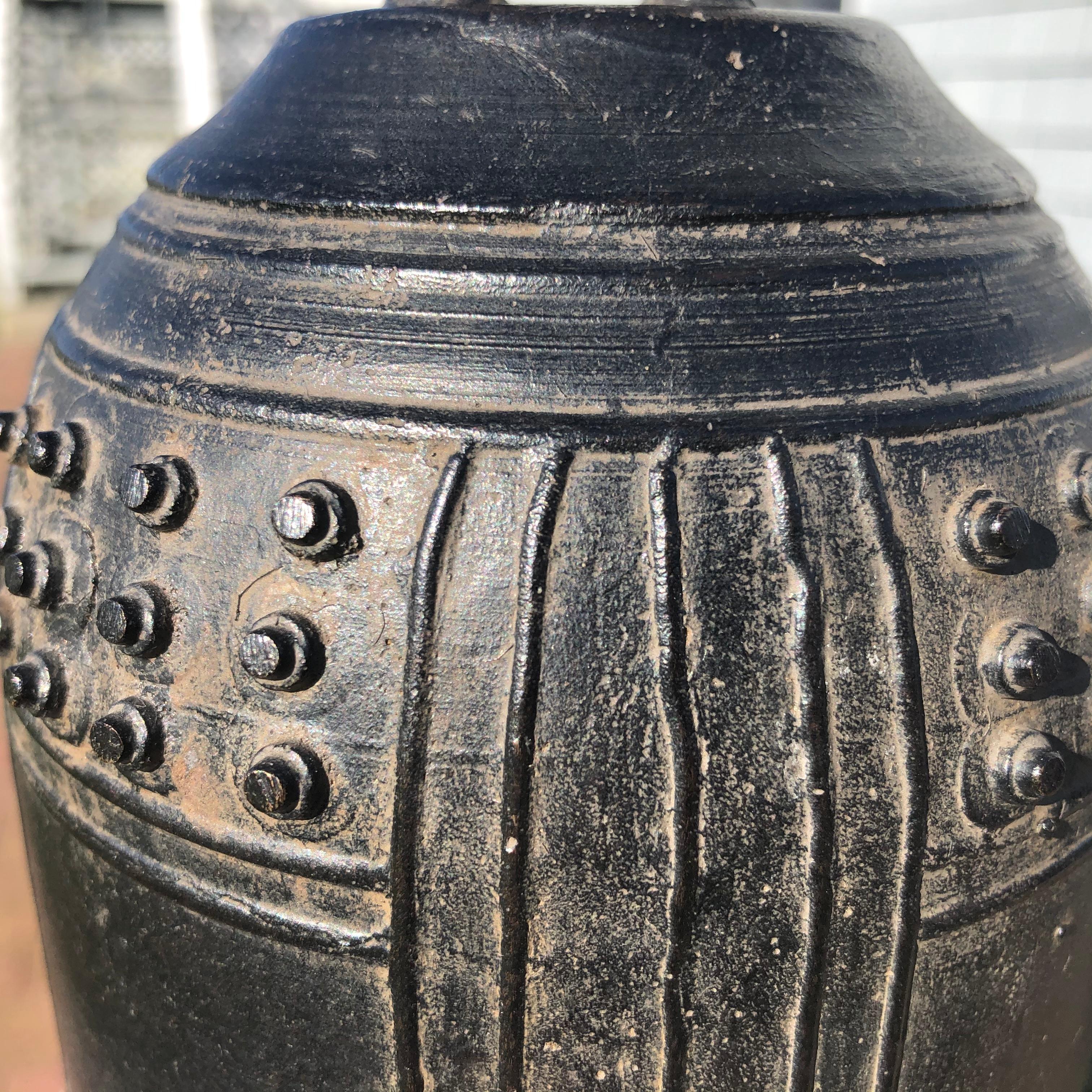 Cast Japanese Big Antique Bronze Bell with Bold Sound