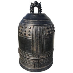 Japanese Big Vintage Bronze Bell with Bold Sound