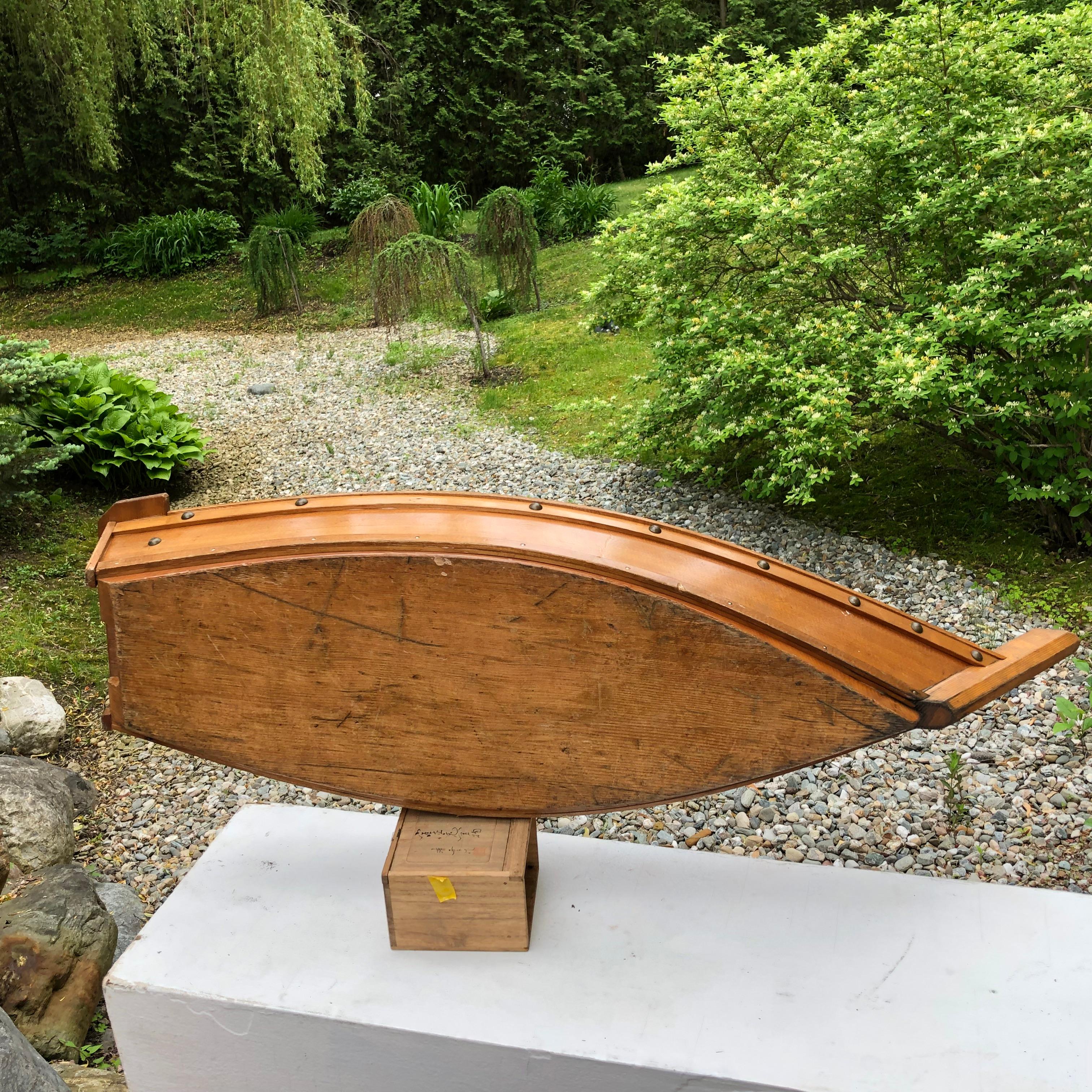 Japanese Big Antique Hand Carved Boat Fune, Ikebana Or Sushi Anyone? 4