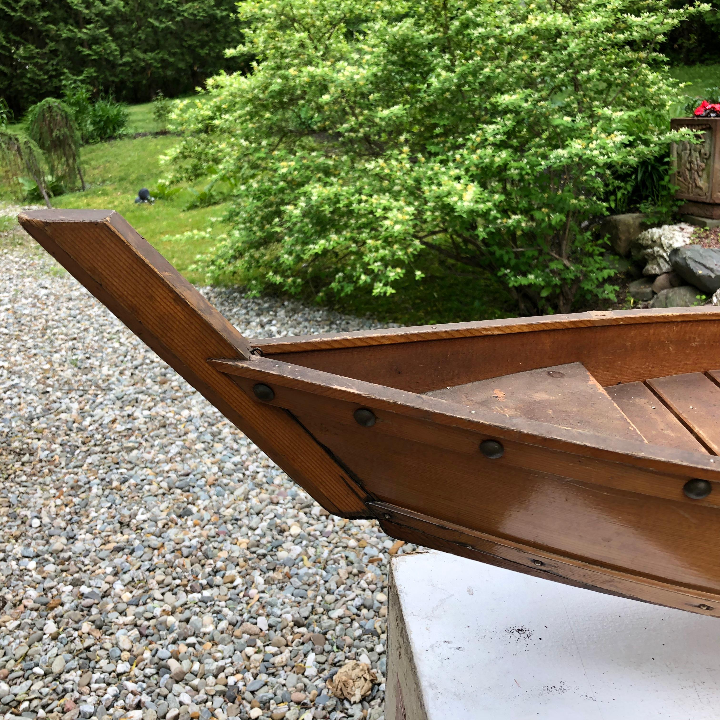 Japanese Big Vintage Hand Carved Boat 3