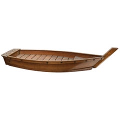 Japanese Big Vintage Hand Carved Boat