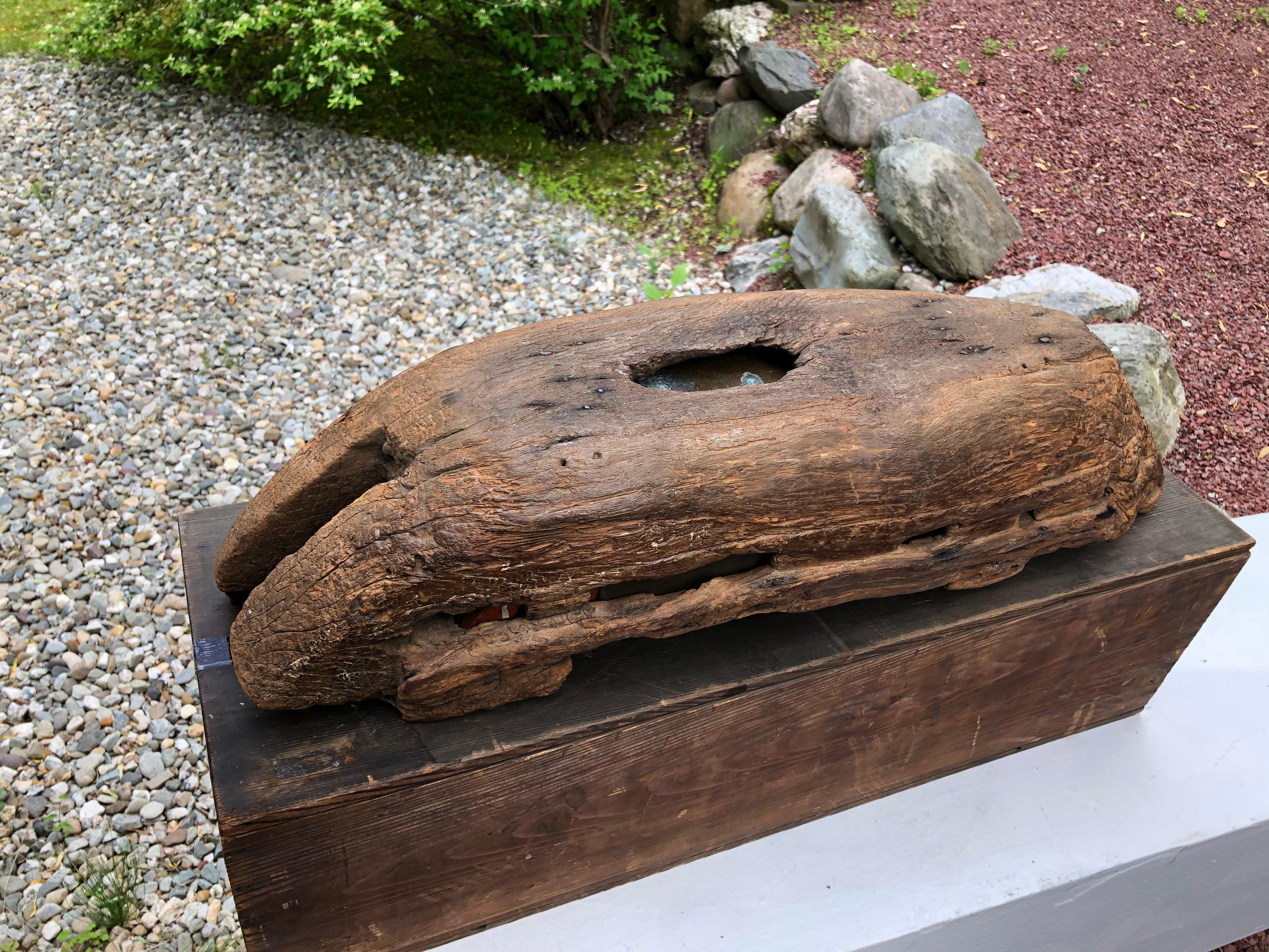Japanese Big Antique Hand Carved Ikenobu Boat 19th Century, Boxed Hard to Find 10