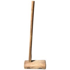 Japanese Antique Hand Carved Wood Usu Mochi Mallet