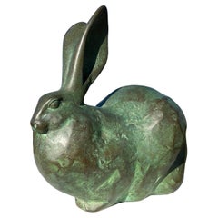 Vintage Japanese Big Garden Rabbit by Famous Artist Sotaro