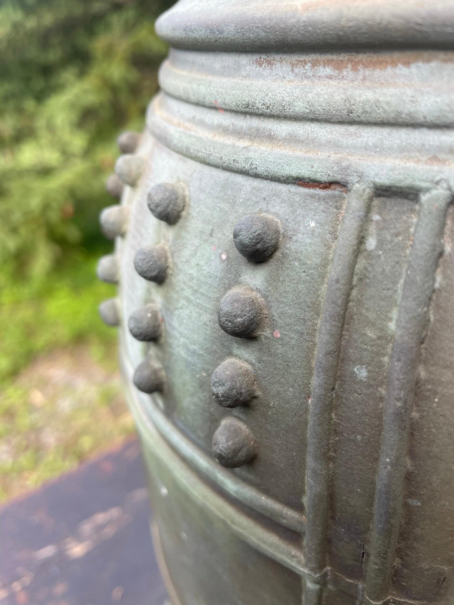 Japanese Big Old Bronze Temple Bell with Brilliant Resonating Sound, 18Inches 4