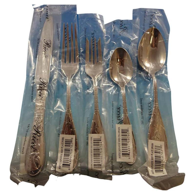 Golden Ribbon Edge by Gorham Stainless Steel Flatware Set Service for 8 ...