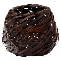 Japanese Bird's Nest Ikebana Basket, c. 1900