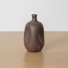 Japanese Bizen Stoneware Wabi-Sabi Vessel