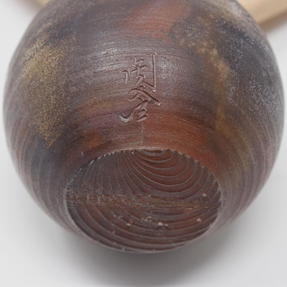 Japanese Bizen ware bunrin chaire by Toho Kimura For Sale 6