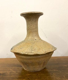 Japanese Bizen Ware Pottery Vessel