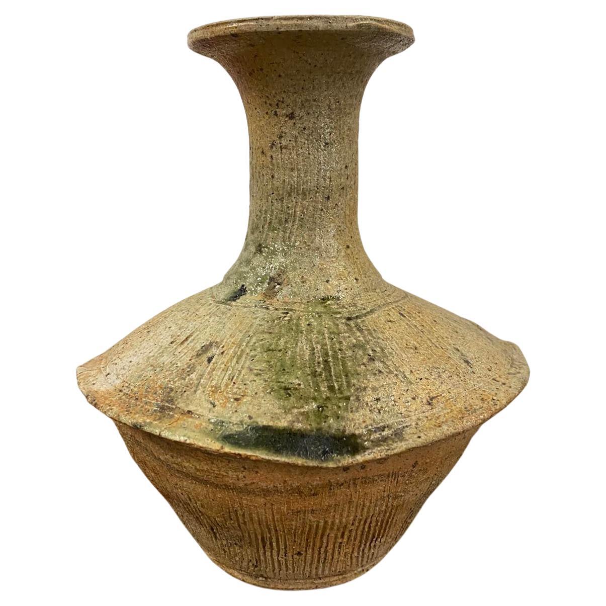 Japanese Bizen Ware Pottery Vessel