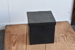 Japanese Black Antique Wooden Box / Wabi-Sabi Storage Box / 1785 / Edo Period