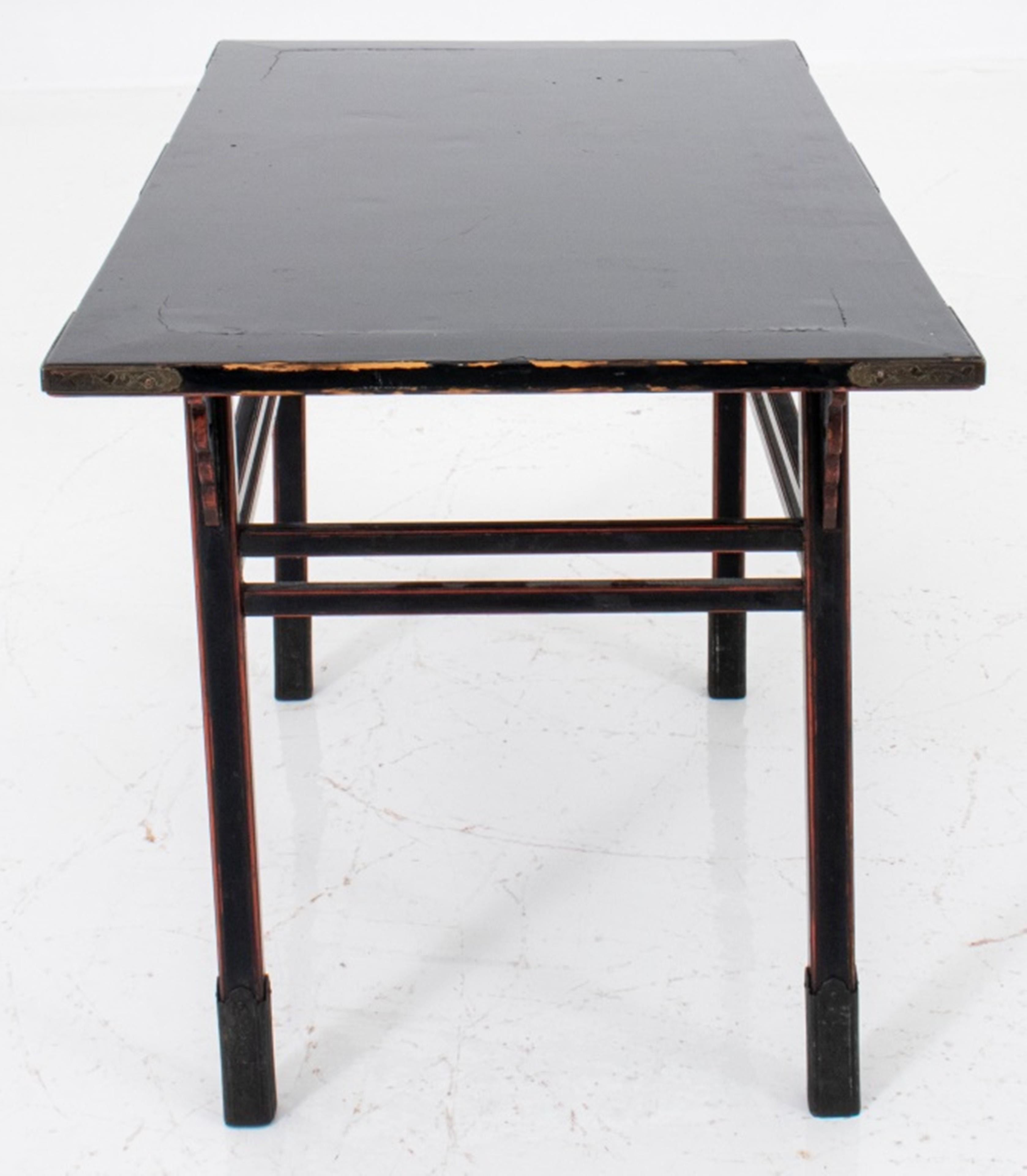 20th Century Japanese Black Lacquer Alter Table, 19th Century For Sale