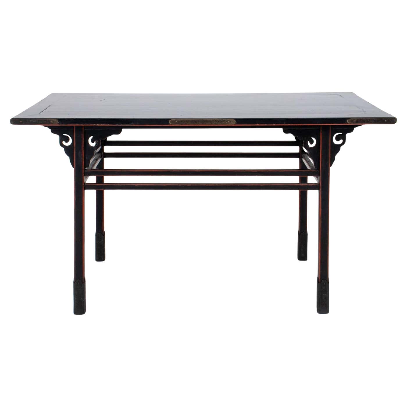 Japanese Black Lacquer Alter Table, 19th Century For Sale at 1stDibs