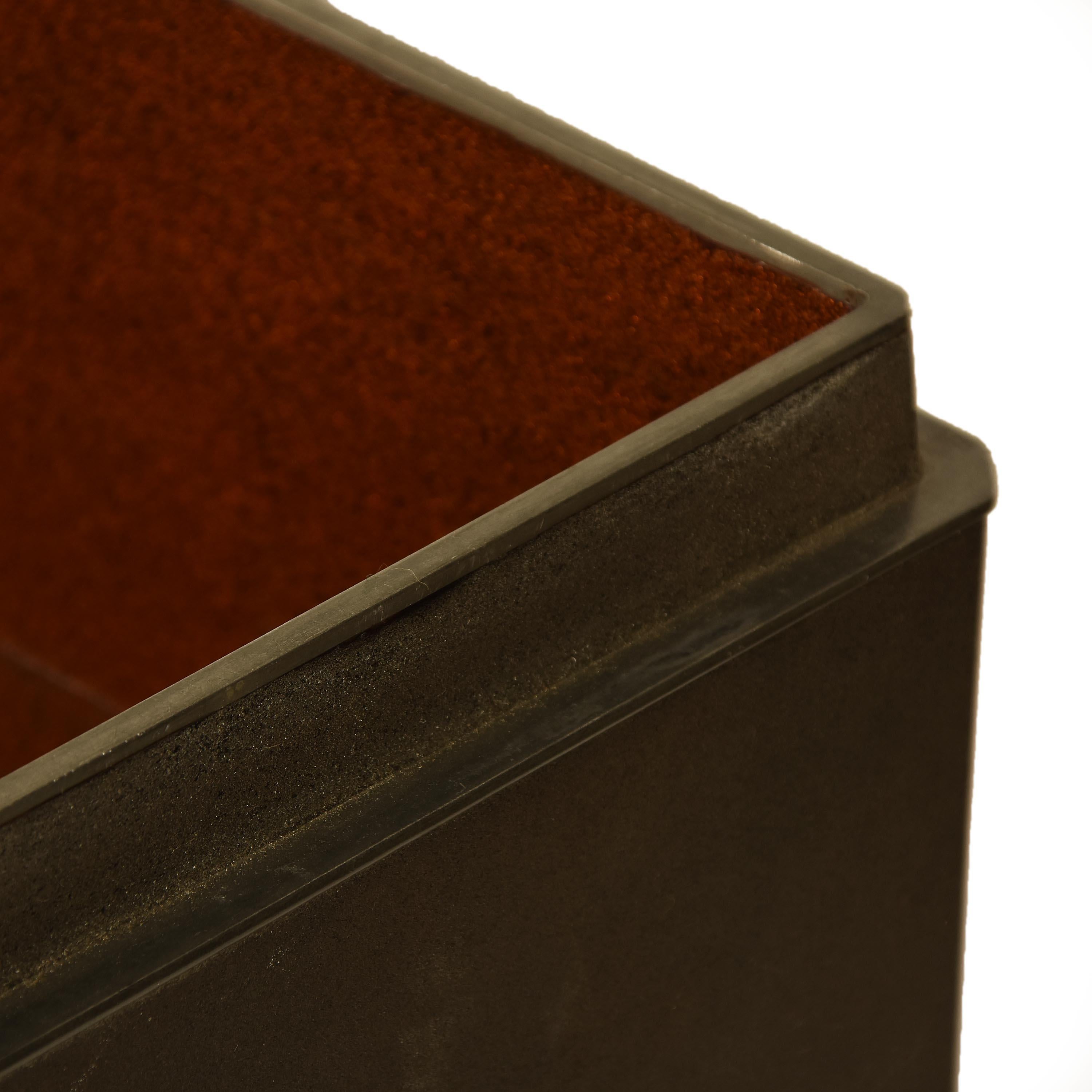 Magnífica Caja Japonesa para Documentos de Laca Negra con Diseño Maki e Dorado, Periodo Meiji en venta 5