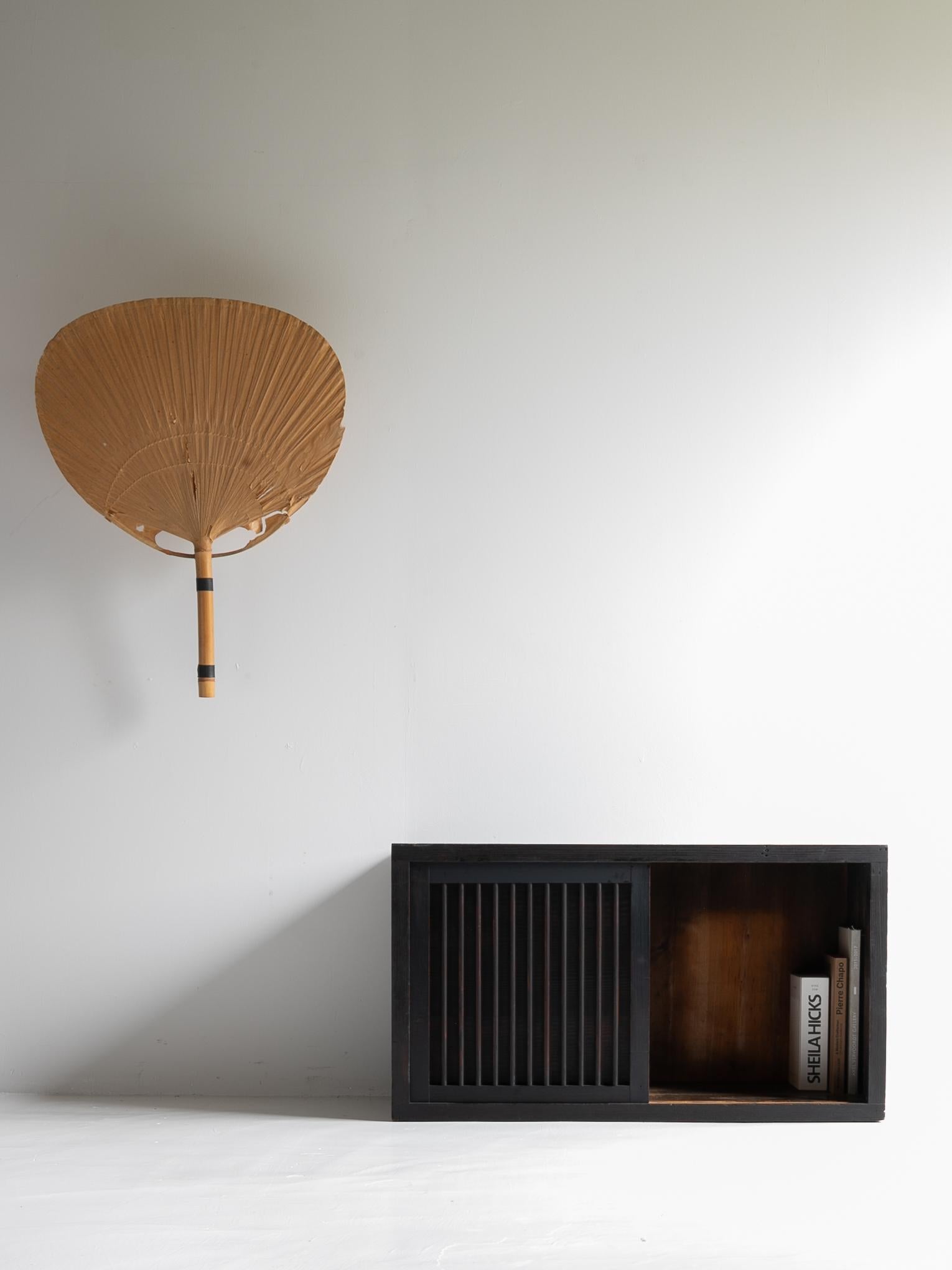 Taisho Japanese small Black Tansu 1920-1940 / Showa Period/Cabinet Sideboard Wabisabi / For Sale