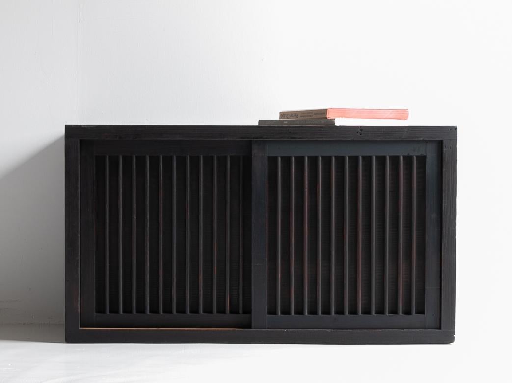 Japanese small Black Tansu 1920-1940 / Showa Period/Cabinet Sideboard Wabisabi / For Sale 2