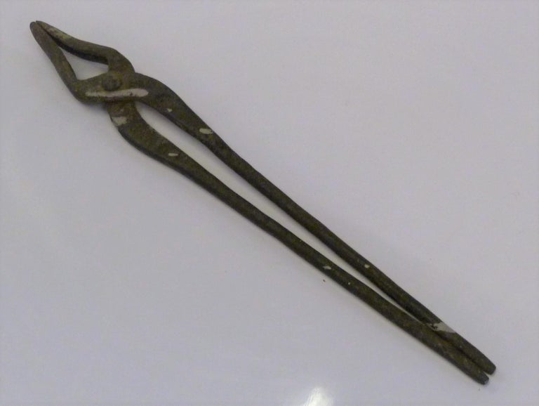 Japanese Blacksmith Tongs and Woodcarver Brace Drill, Early 20th