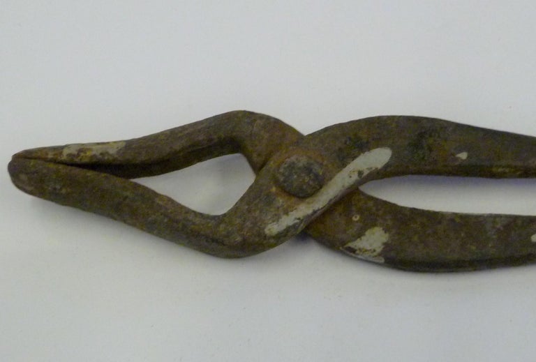 Japanese Blacksmith Tongs and Woodcarver Brace Drill, Early 20th