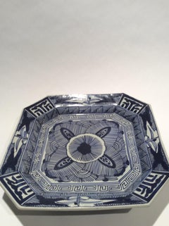 Japanese Blue and White Porcelain Platter