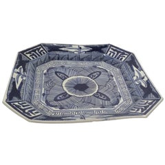 Japanese Blue and White Porcelain Platter