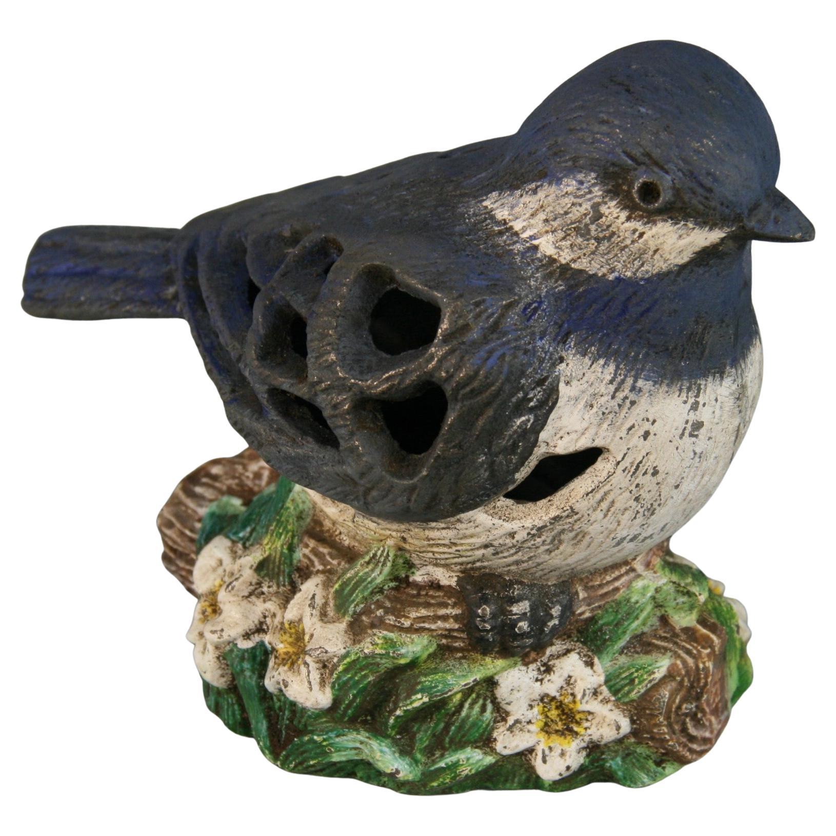 Japanese Blue Bird Garden Candle Lantern