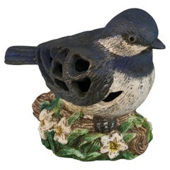 garden blue Japanese Blue Bird Garden Candle Lantern