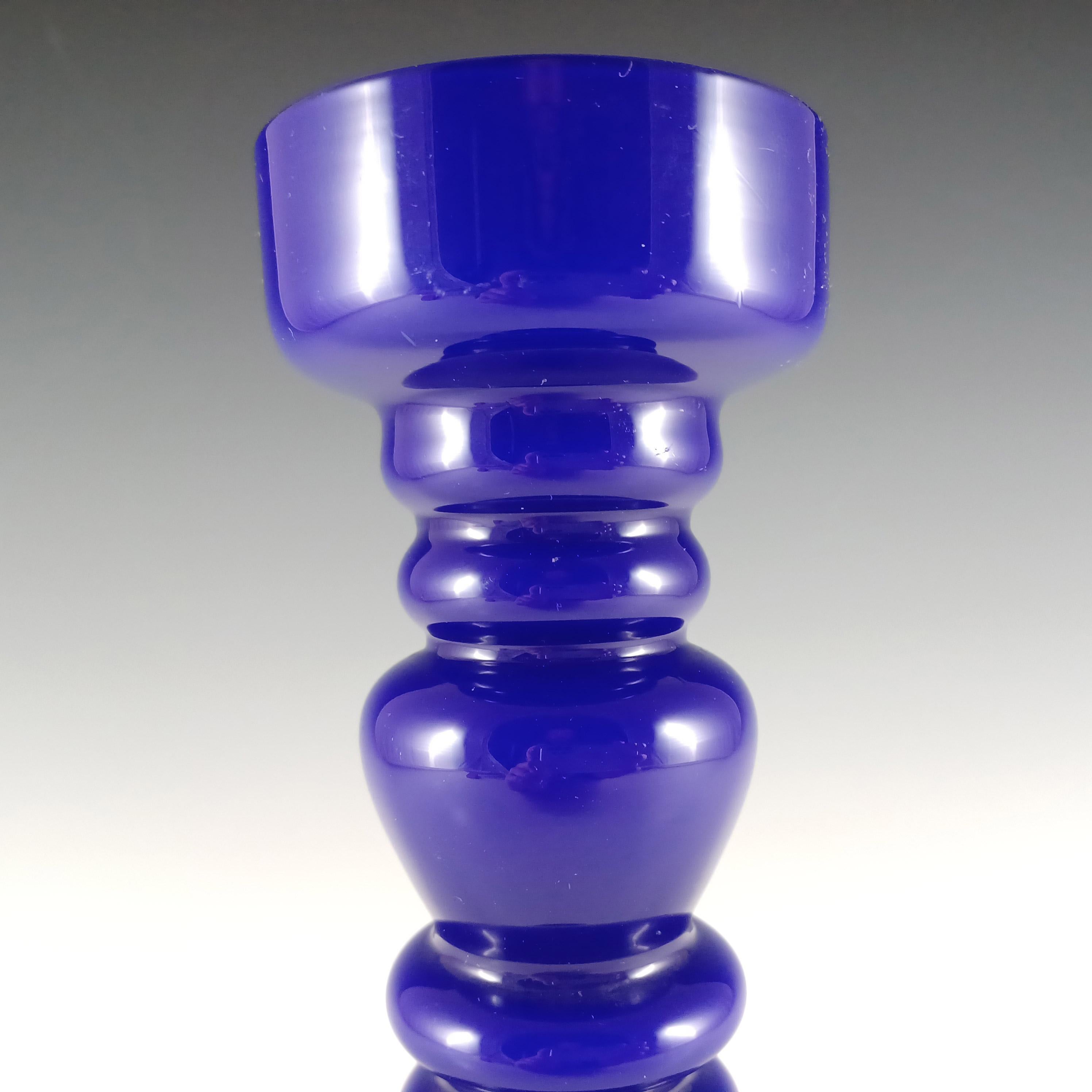 Jarrón japonés de vidrio azul con aro - Estilo sueco en Bueno estado para la venta en Bolton, GB