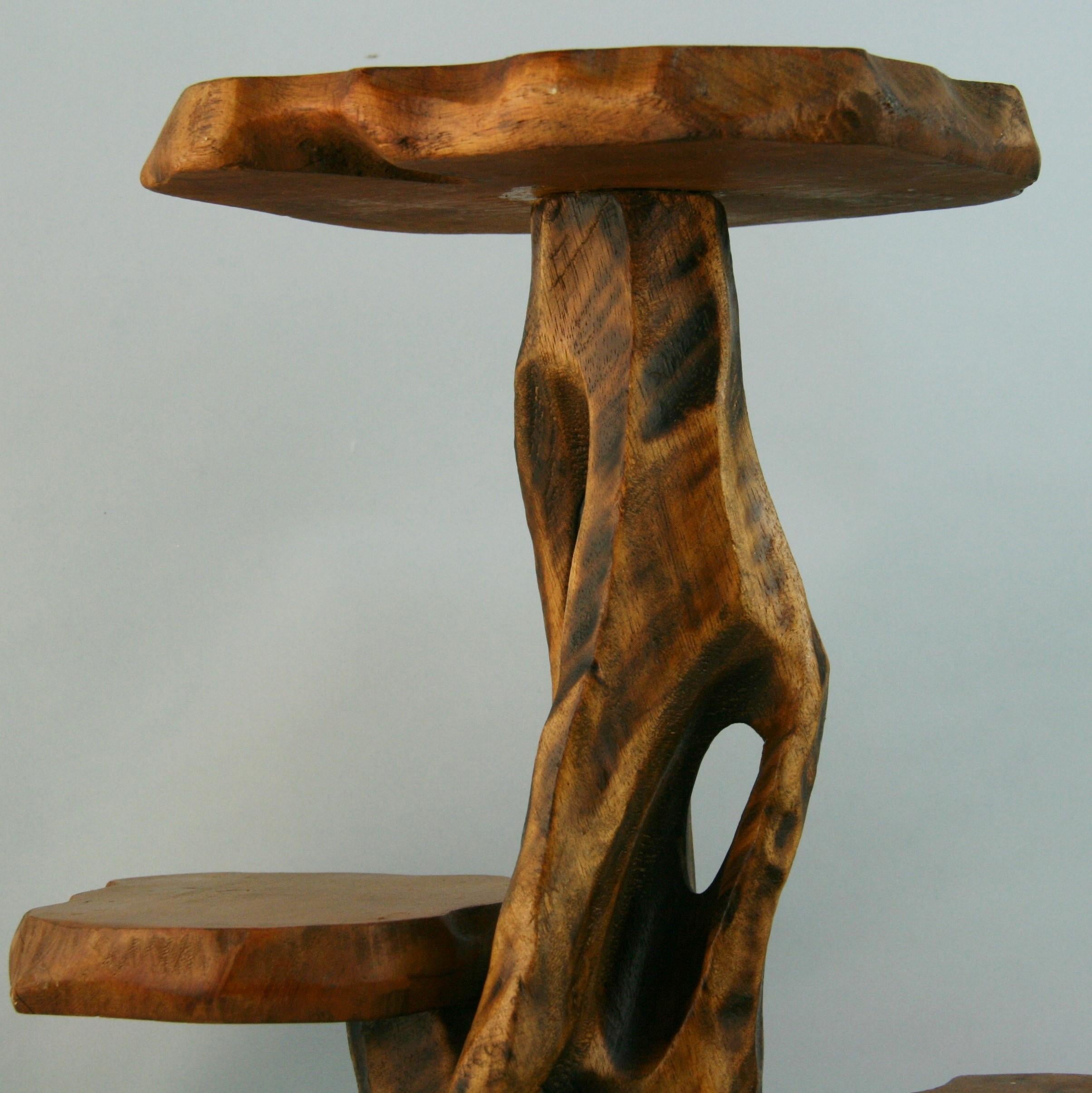 tiered driftwood plant stand