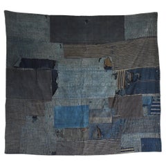 Alfombra japonesa "BORO" 1800s-1860s / Tapiz Wabi Sabi
