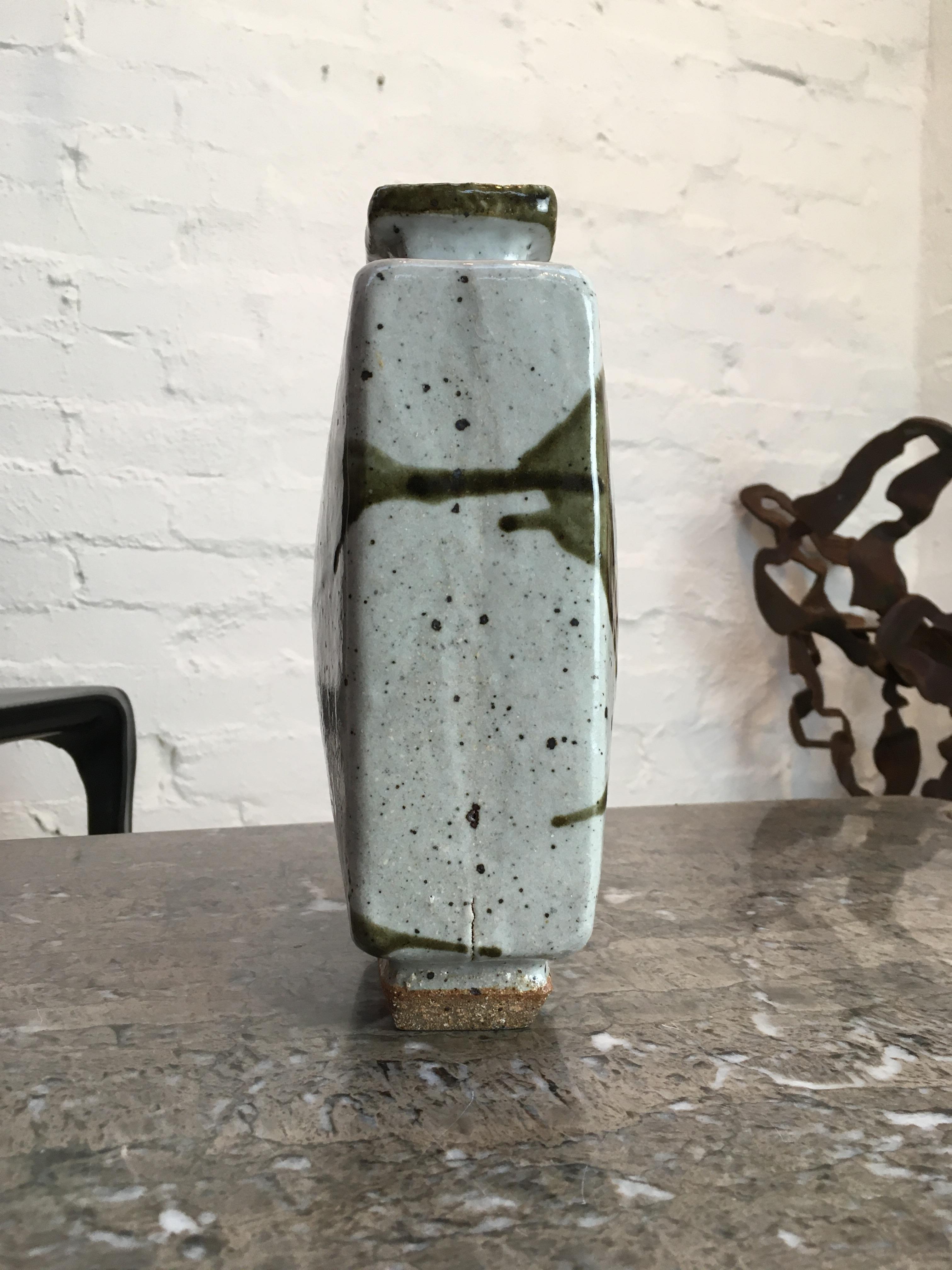 Japanese Bottle Vase by Les Blakebrough Sturt Pottery 1970s Signed 3