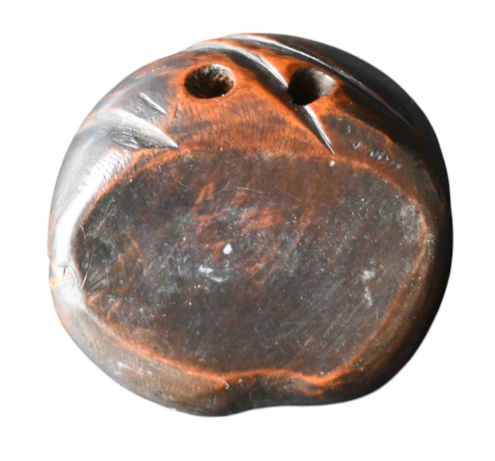 Netsuke japonés de madera de boj - Monje en éxtasis, Periodo Edo en Bueno estado para la venta en Bilzen, BE