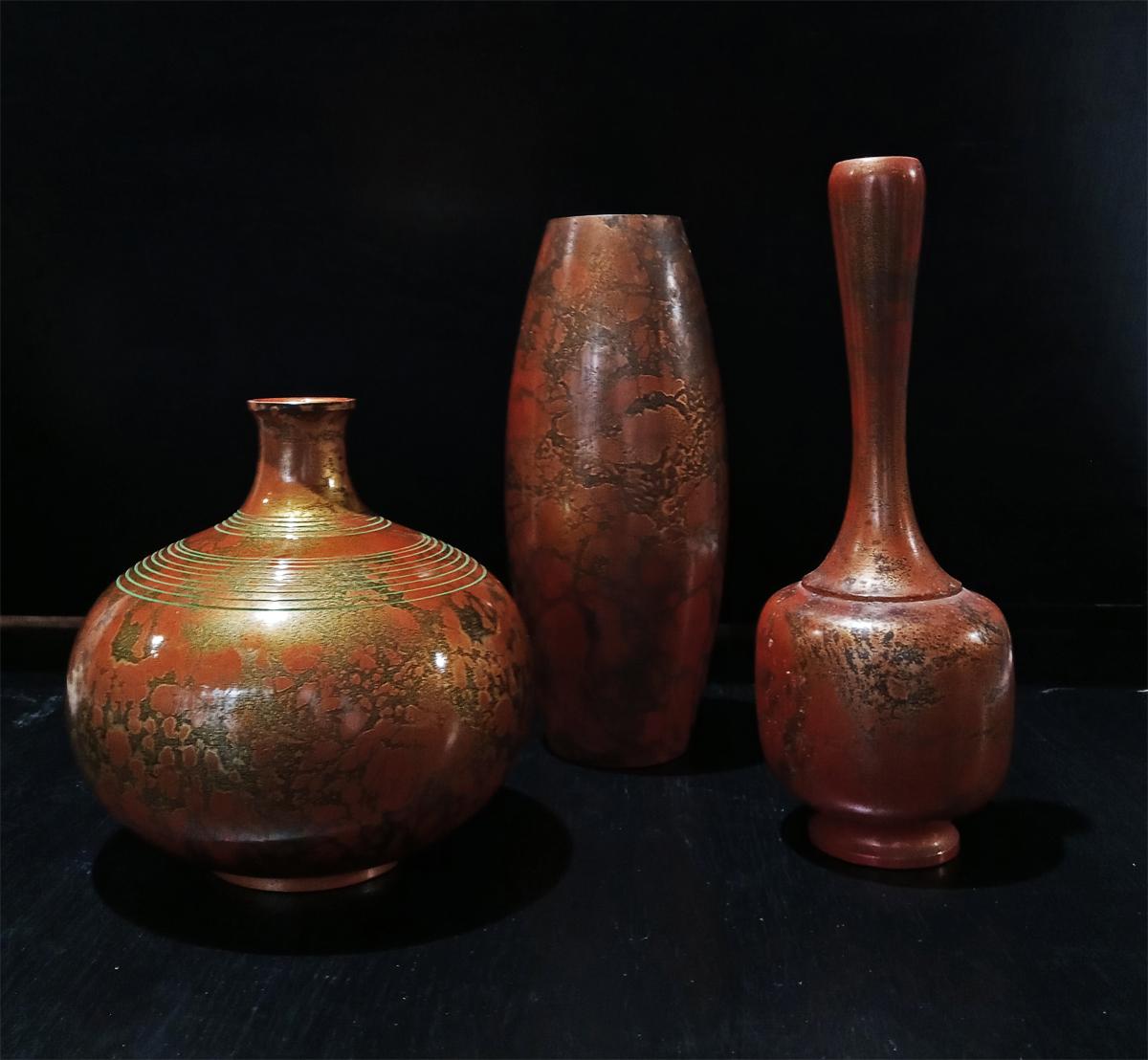 Japanese Brass Ikebana Vase, Early 20th Century 5