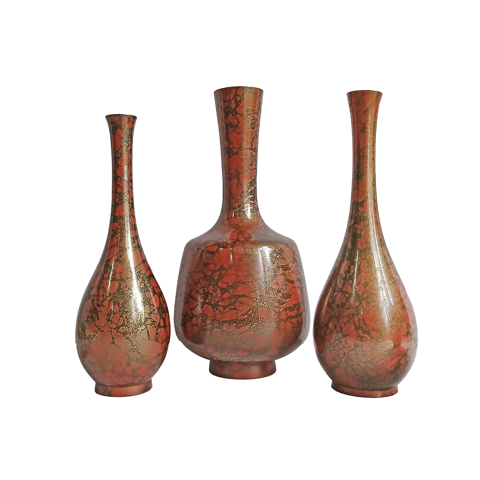 Vaso Ikebana giapponese in ottone, inizio XX secolo in vendita 2