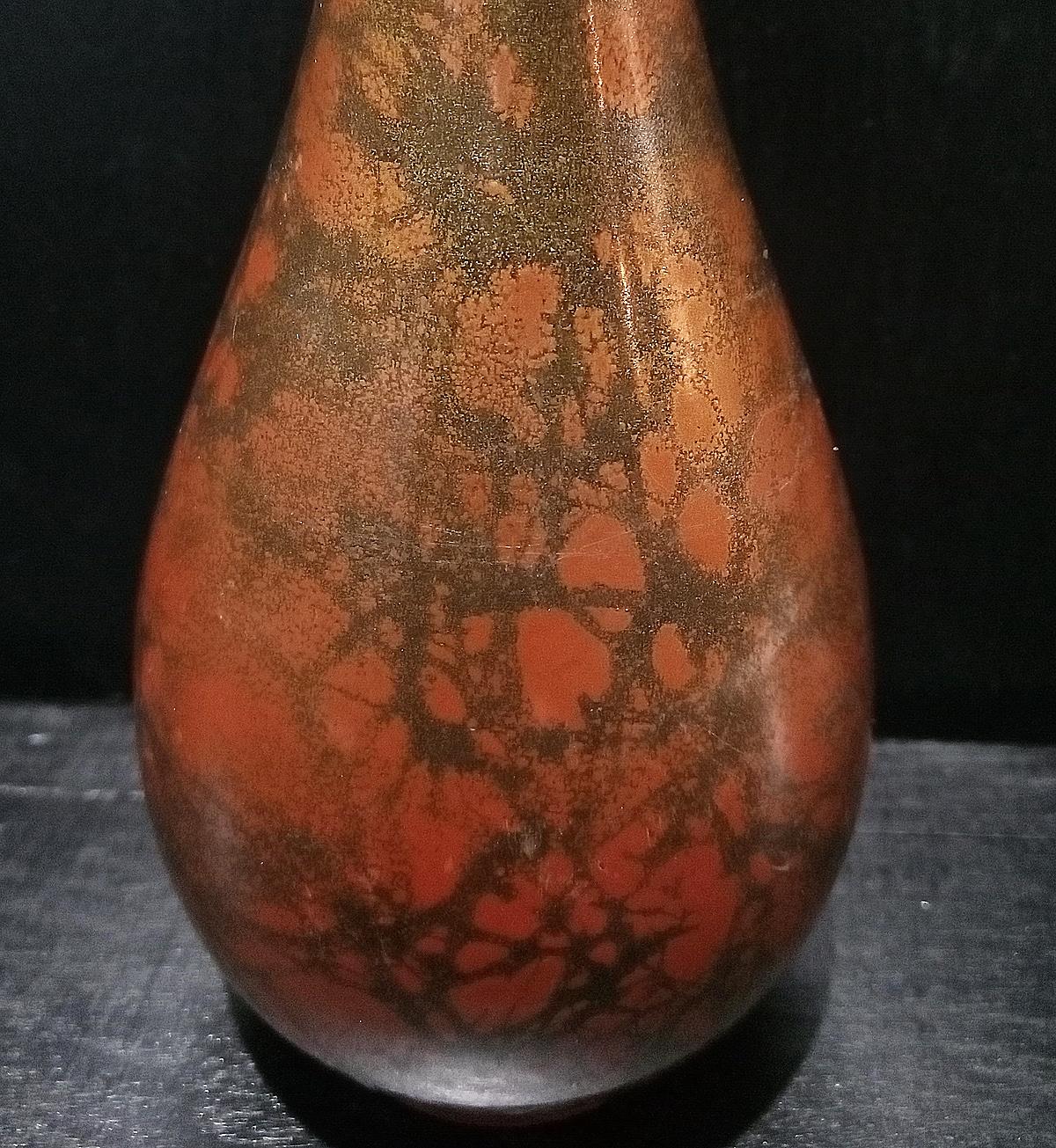 Japanische Ikebana-Vase aus Messing, frühes 20. Jahrhundert im Angebot 5