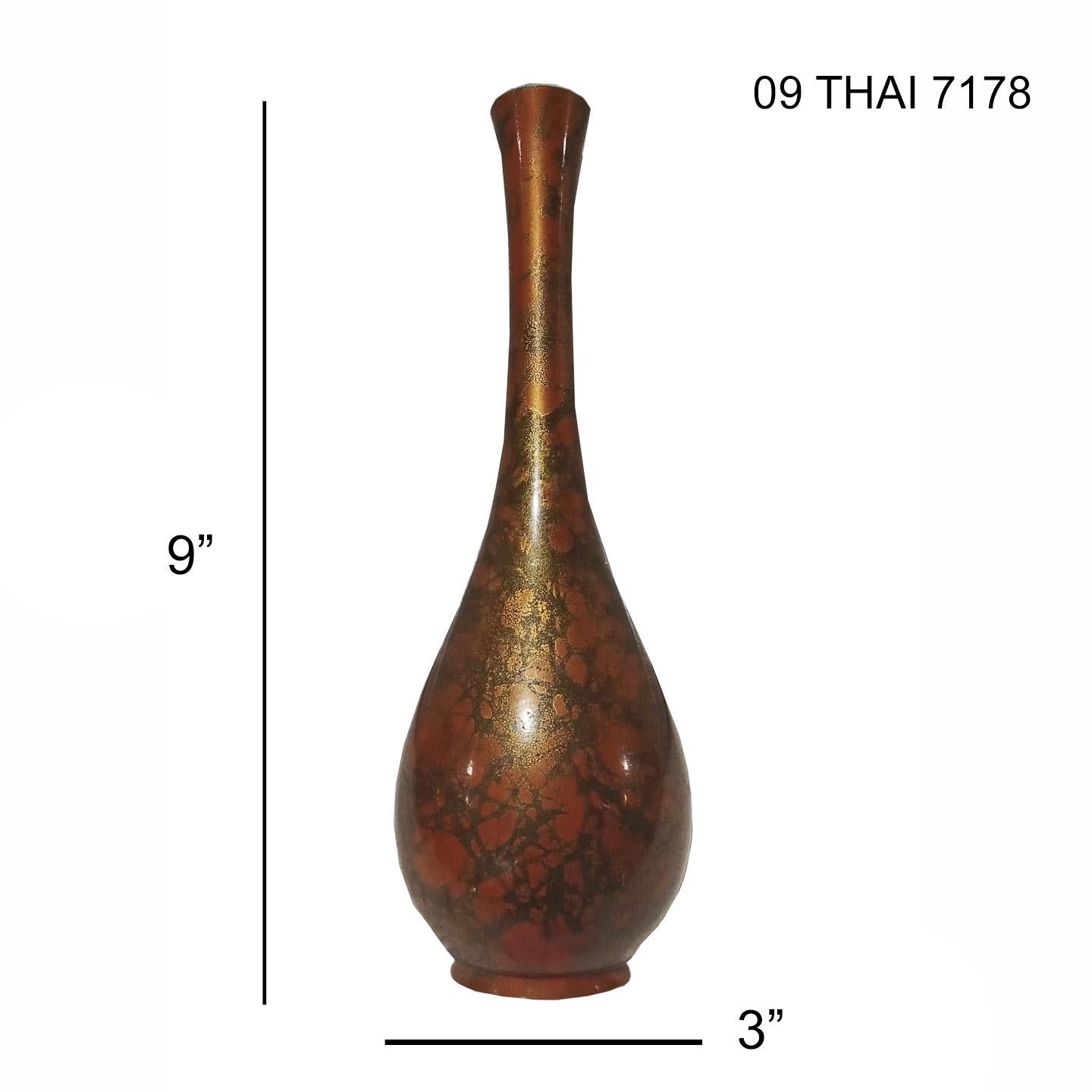Japanische Ikebana-Vase aus Messing, frühes 20. Jahrhundert im Angebot 7