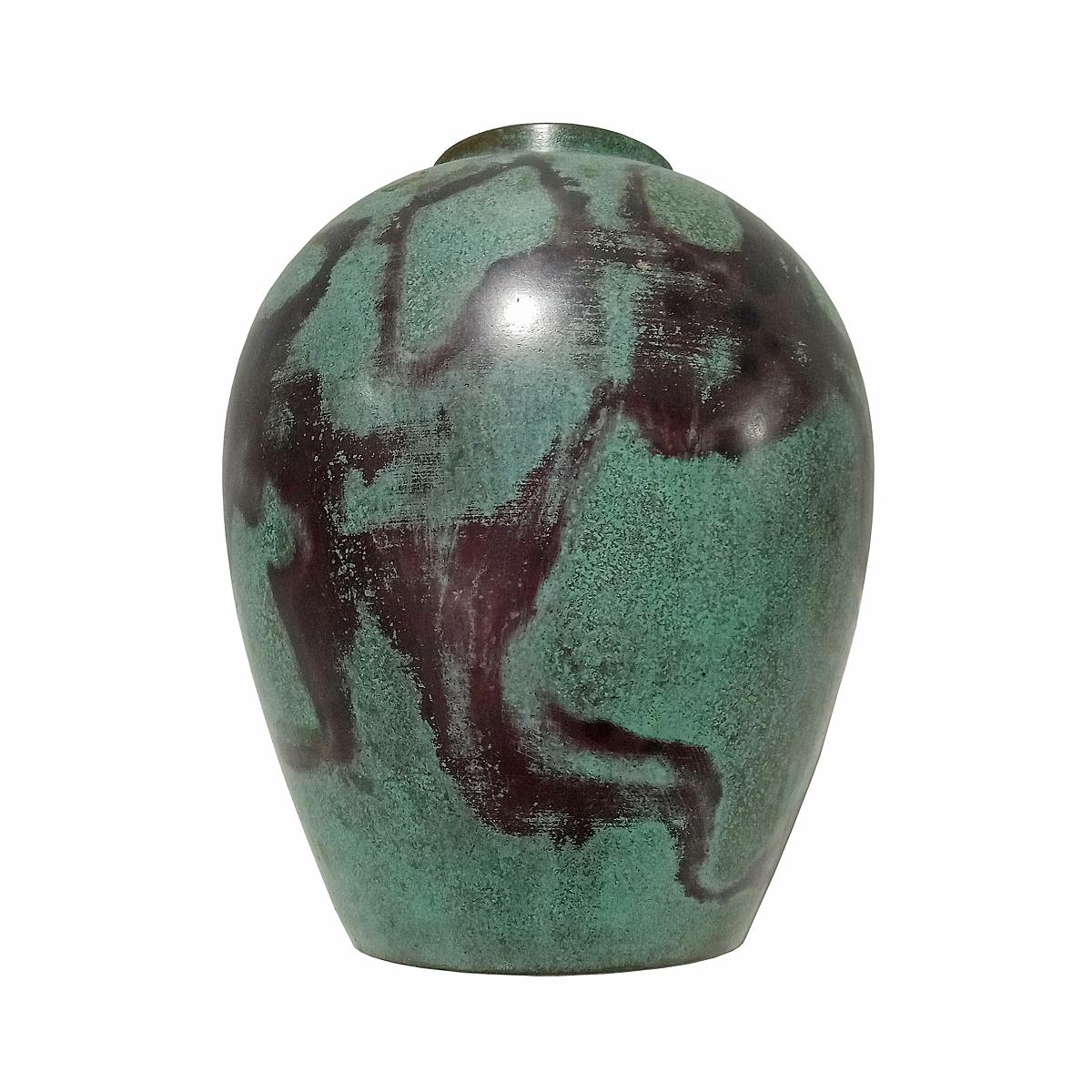 Japanische Ikebana-Vase aus Messing, frühes 20. Jahrhundert (Taisho)