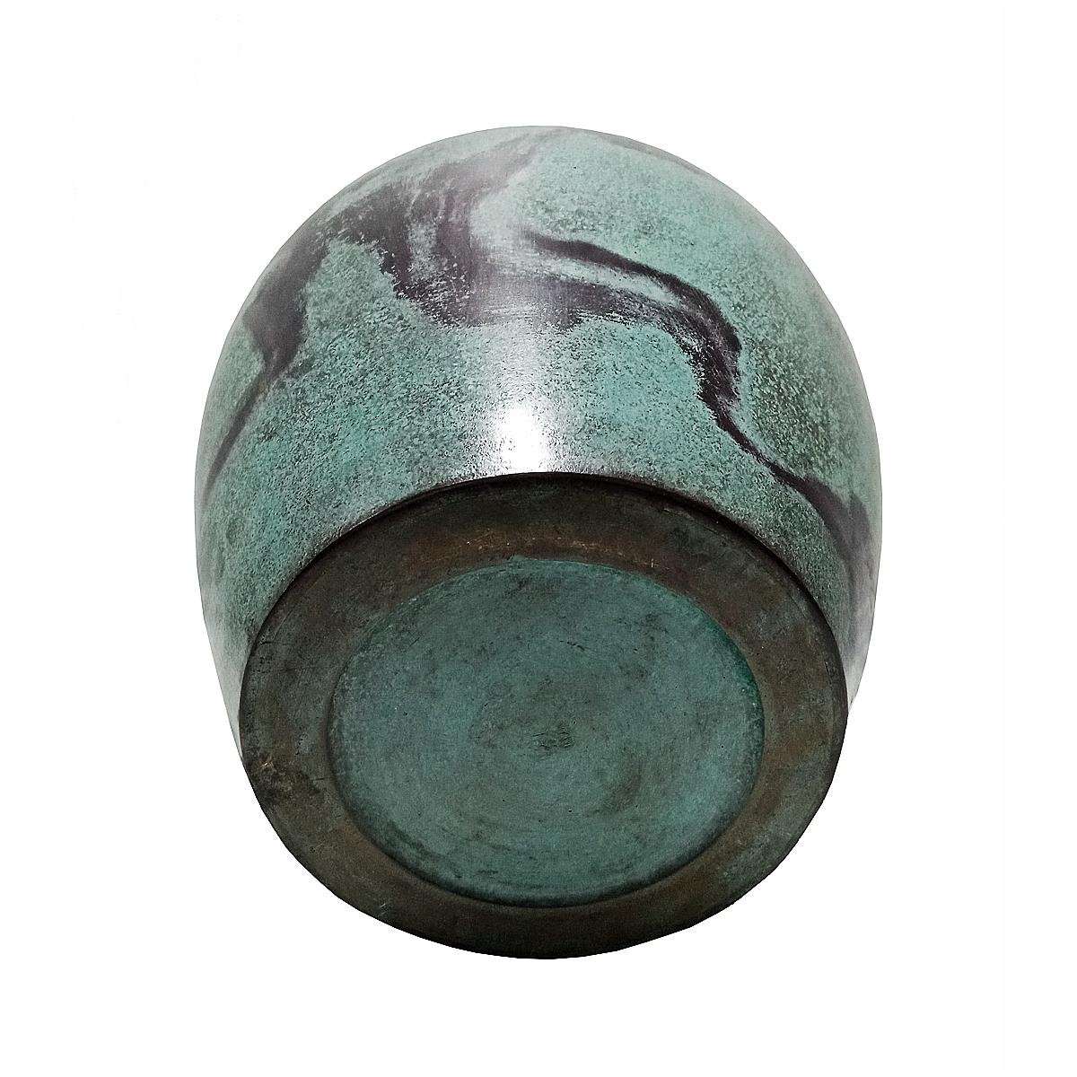 Japanische Ikebana-Vase aus Messing, frühes 20. Jahrhundert 1