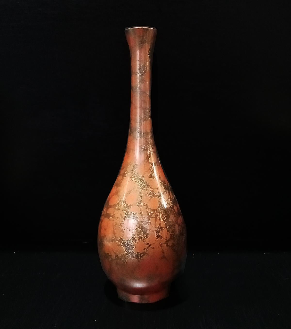 Japanische Ikebana-Vase aus Messing, frühes 20. Jahrhundert im Angebot 2