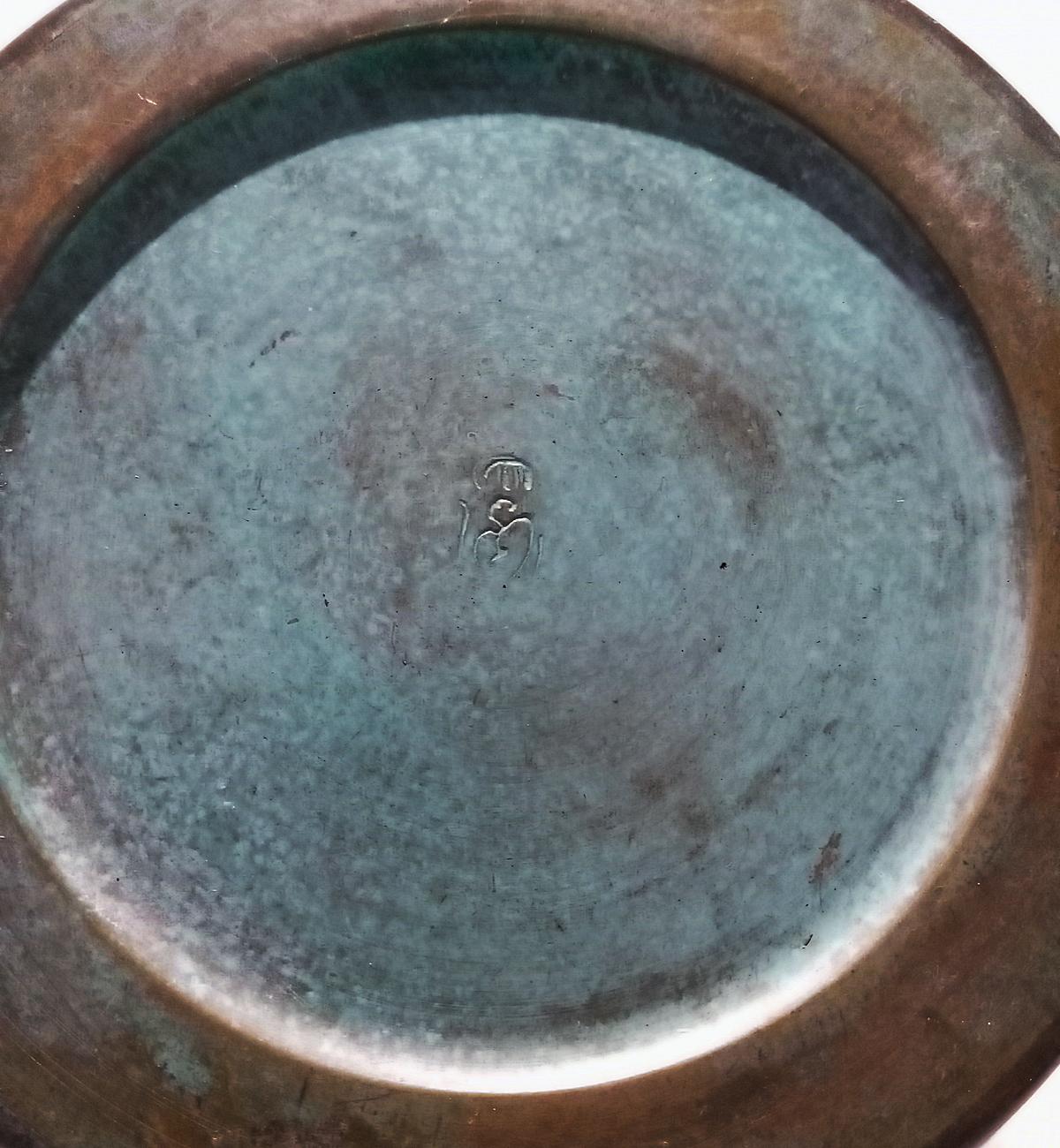 Japanische Ikebana-Vase aus Messing, frühes 20. Jahrhundert 3