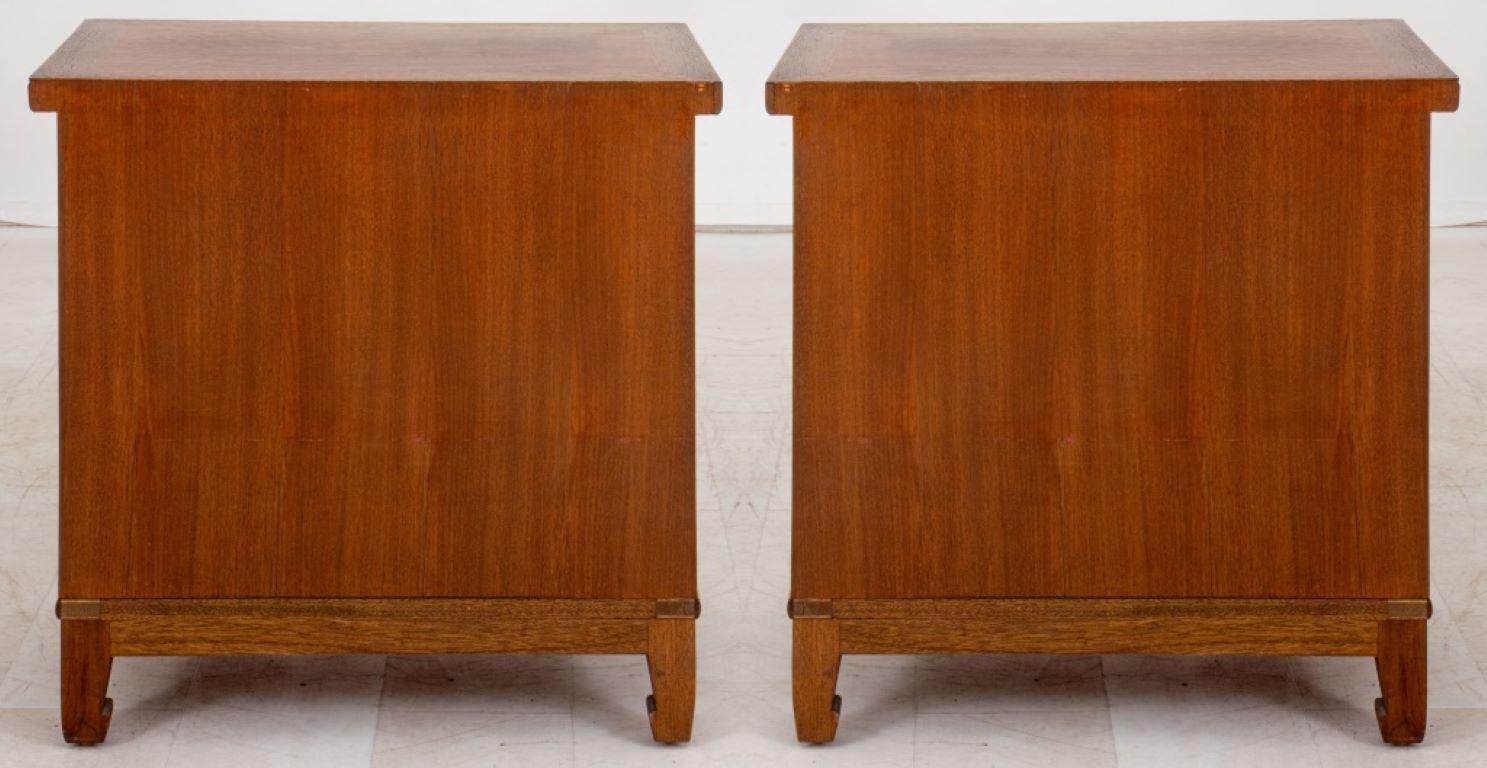 Japanese Brass-Mounted Yew Wood Cabinets, 2 For Sale 3