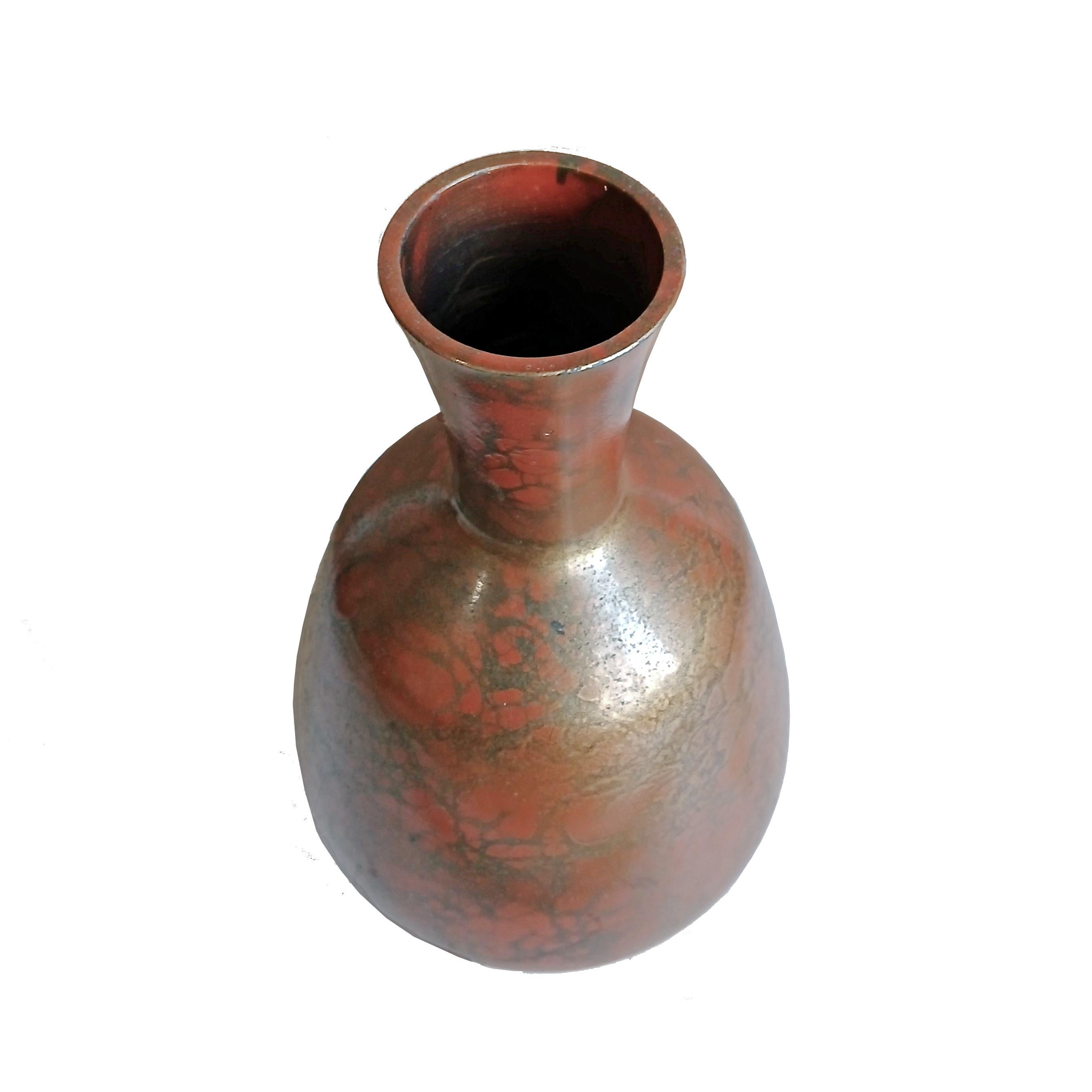Giapponese Vaso giapponese in ottone, inizio XX secolo in vendita
