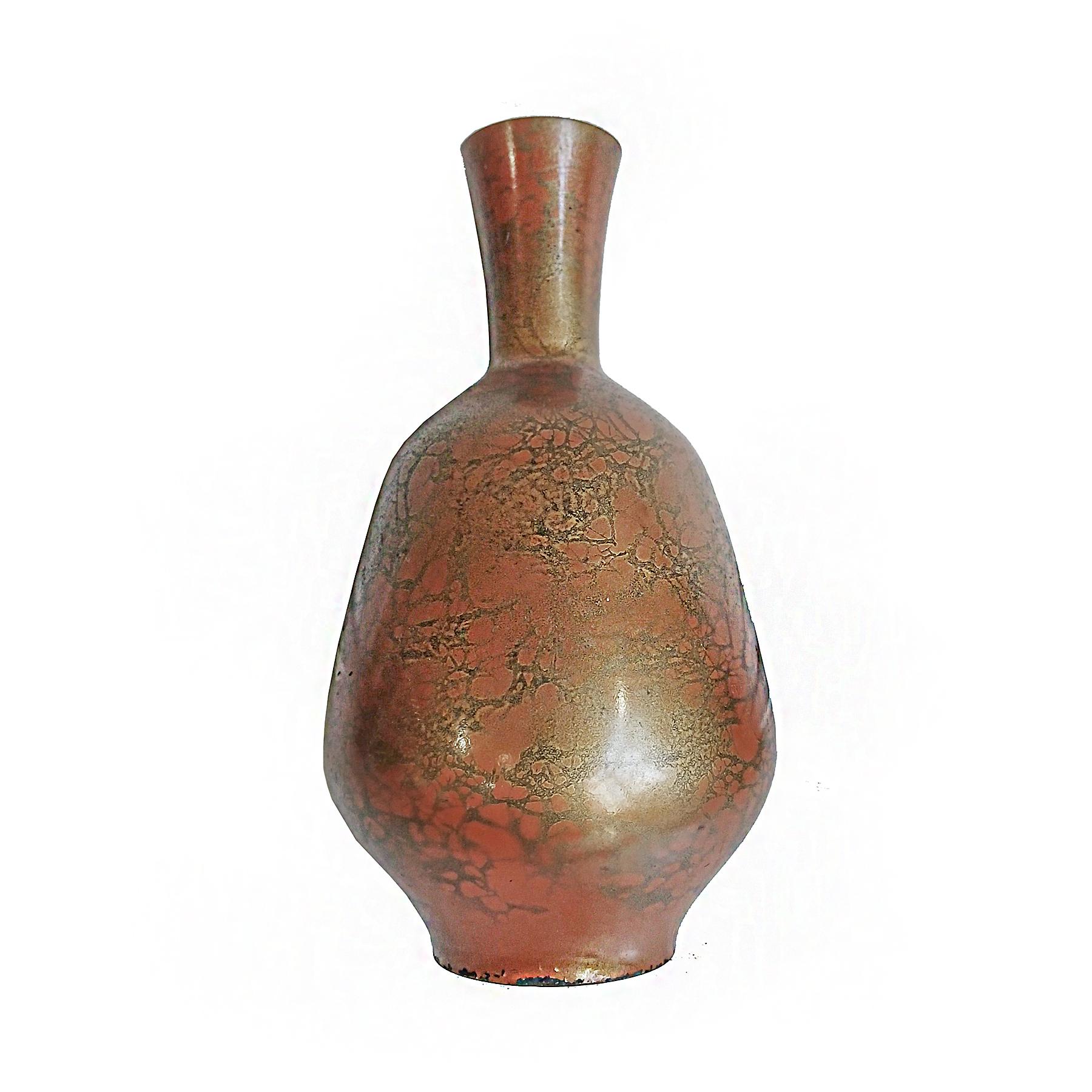 Calco Vaso giapponese in ottone, inizio XX secolo in vendita