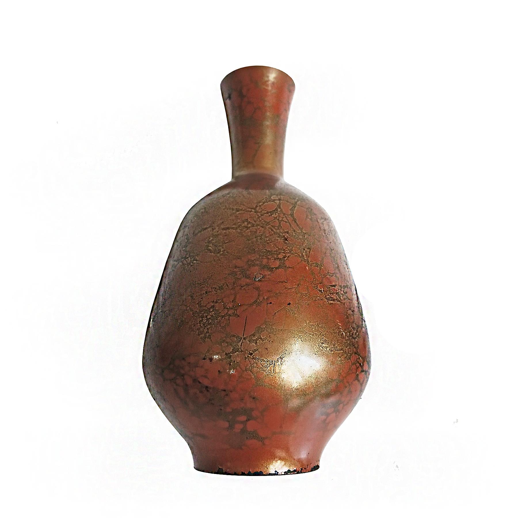 Ottone Vaso giapponese in ottone, inizio XX secolo in vendita